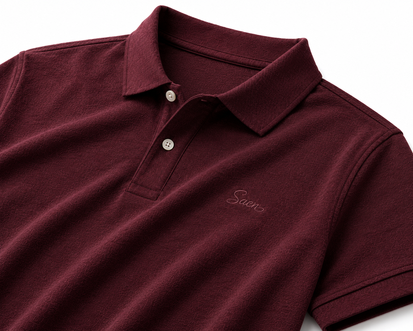 SAEN Essential Polo | Maroon - Image 3