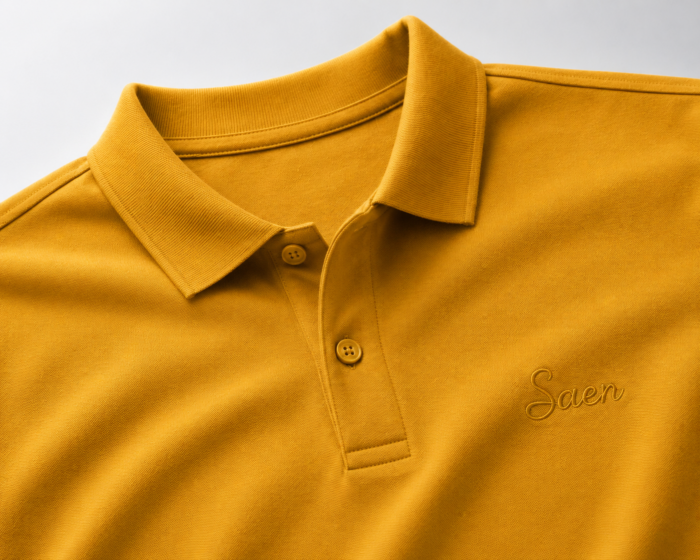 SAEN Essential Polo | Mustard Yellow - Image 3