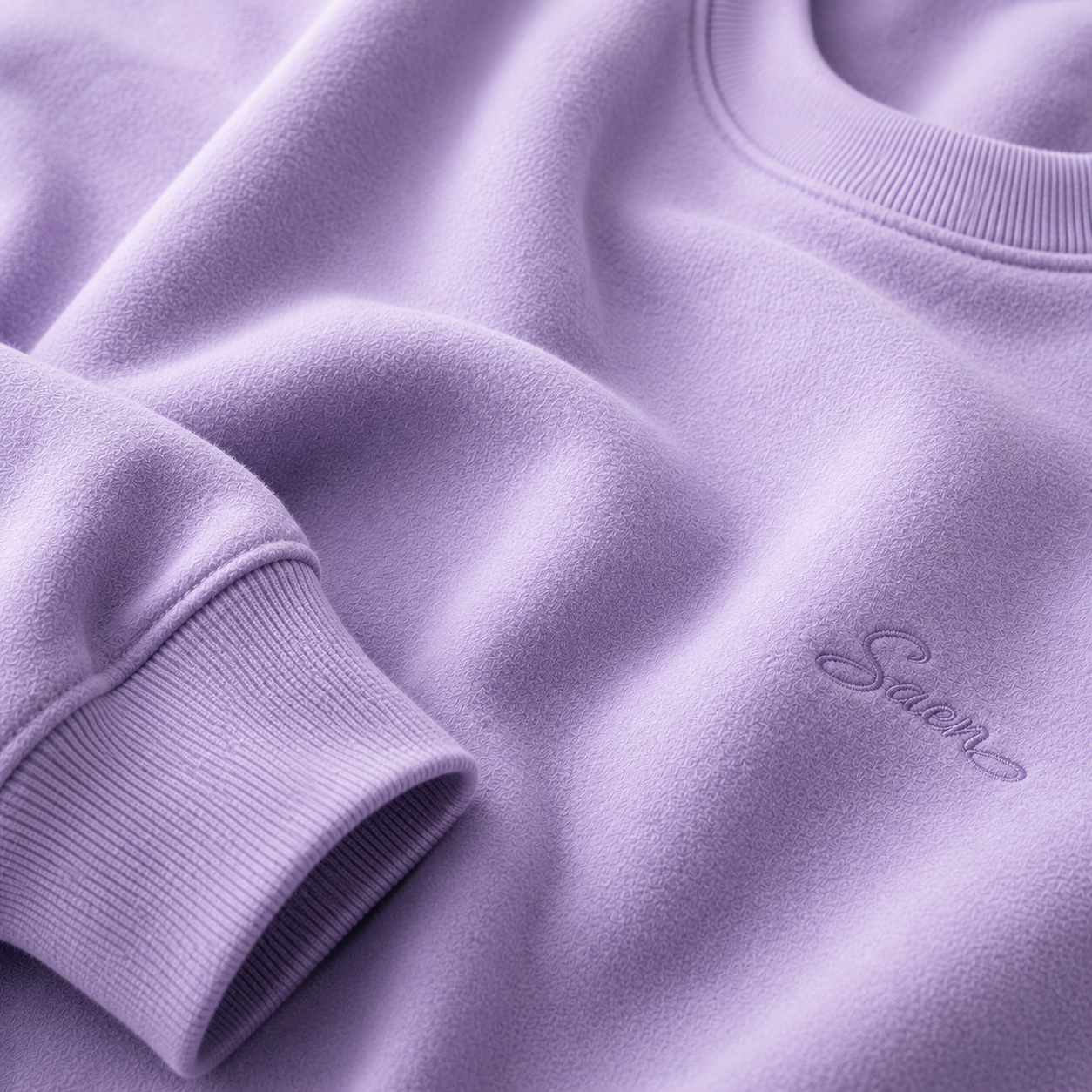 SAEN Essential Sweatshirt | Lavender - Image 3