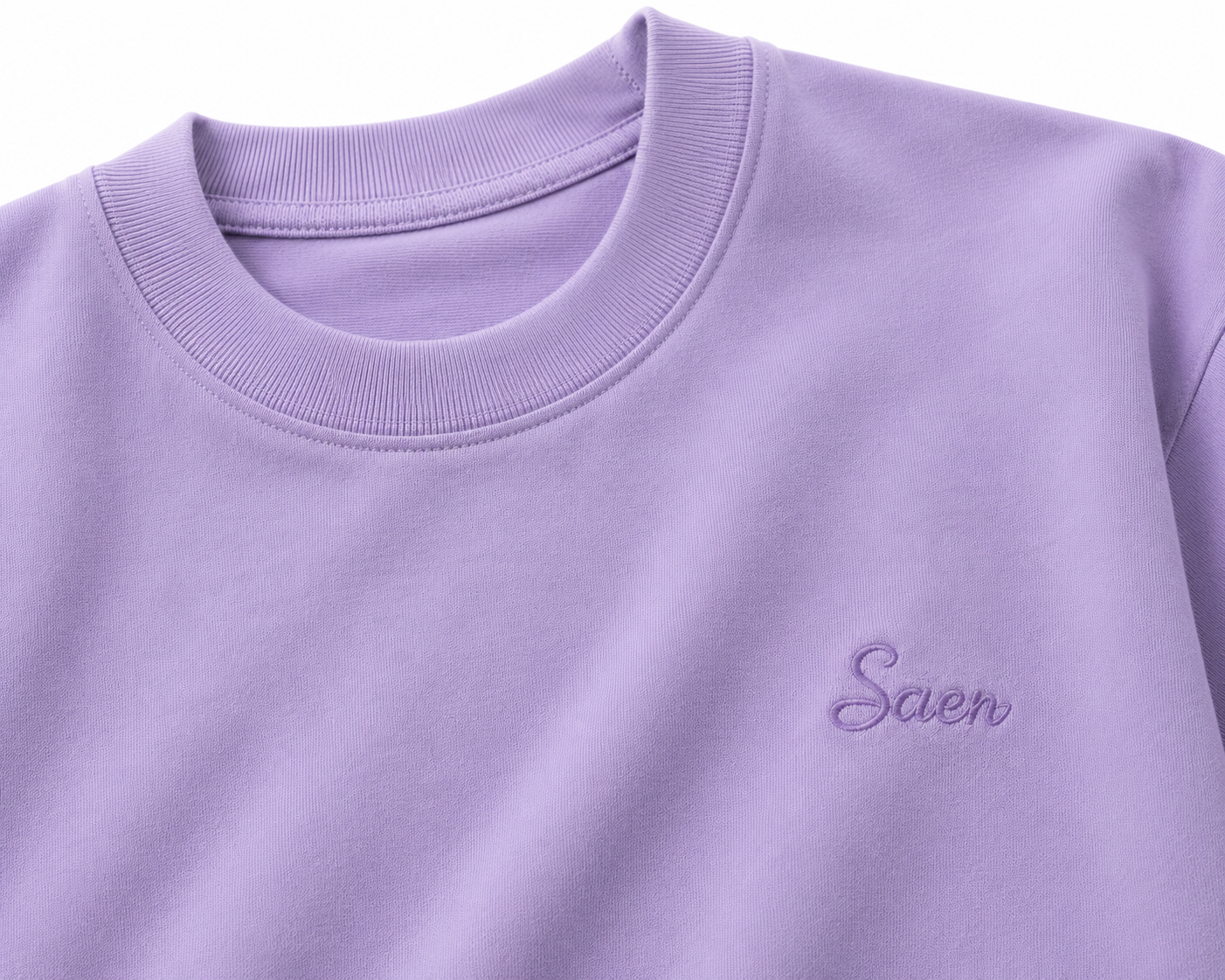 SAEN Essential Oversized Tee | Lavender - Image 3