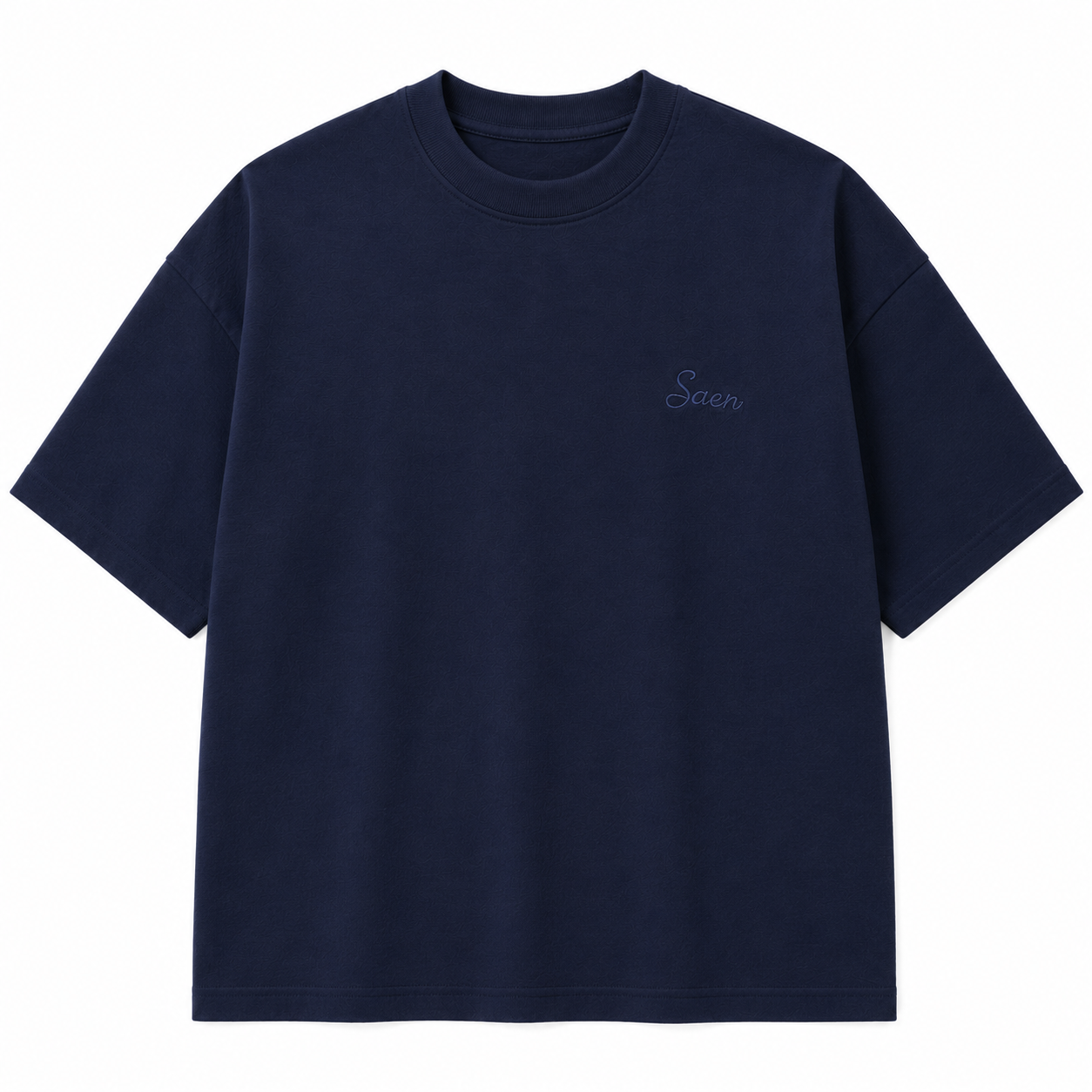 SAEN Essential Oversized Tee | Navy Blue - Image 2