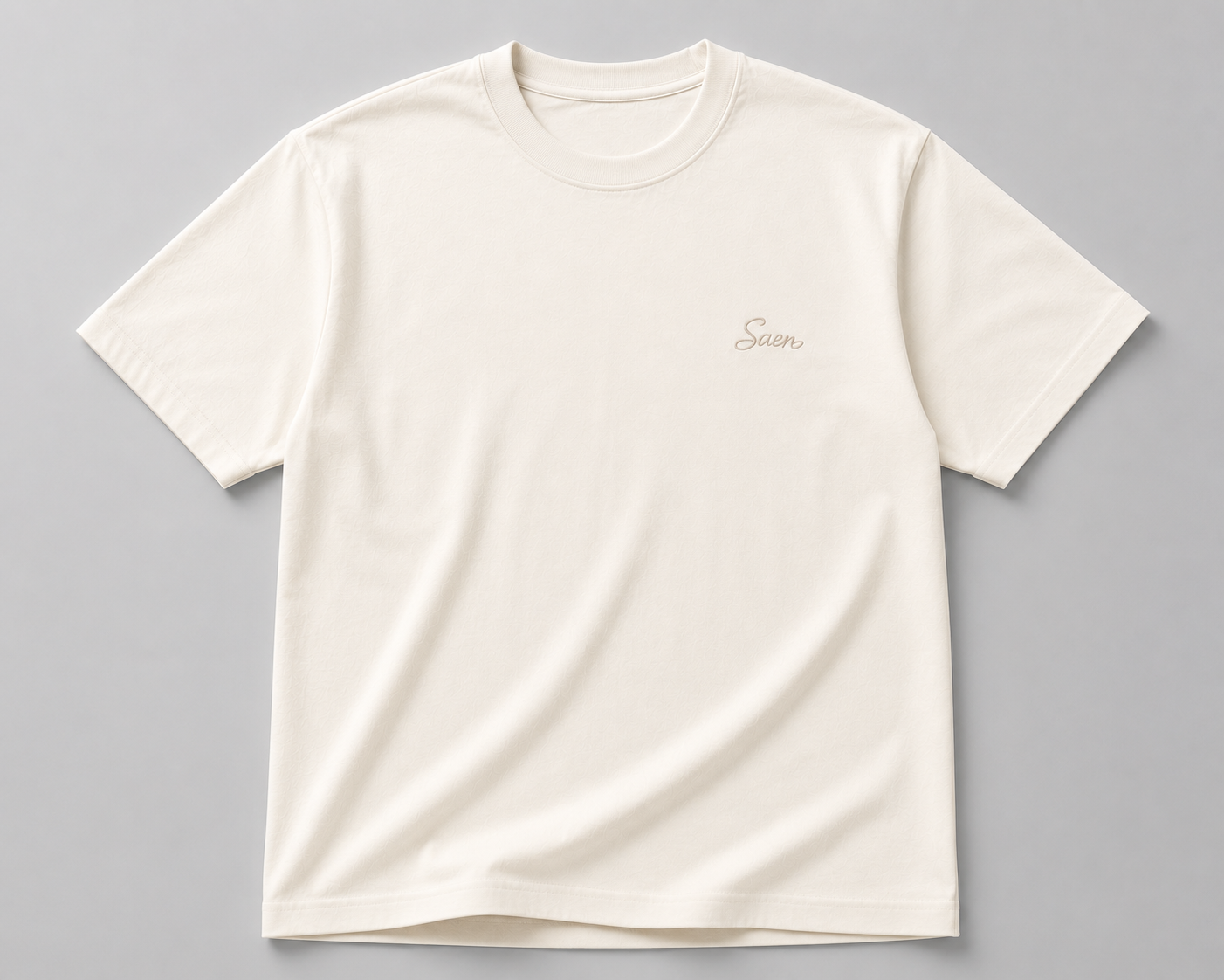 SAEN Essential Oversized Tee | Off White - Image 4